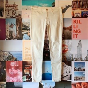 White skinny jeans American Eagle